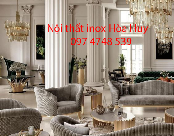 Sự đa dạng nội thất inox bàn Sofa hiện đại luxury